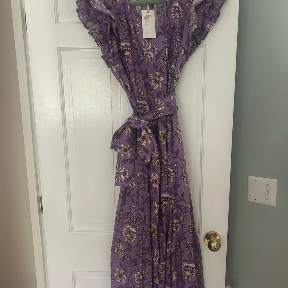 Purple Floral Maxi Dress